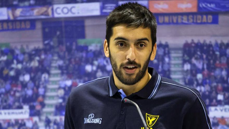 Facundo Campazzo, durante una rueda de prensa.