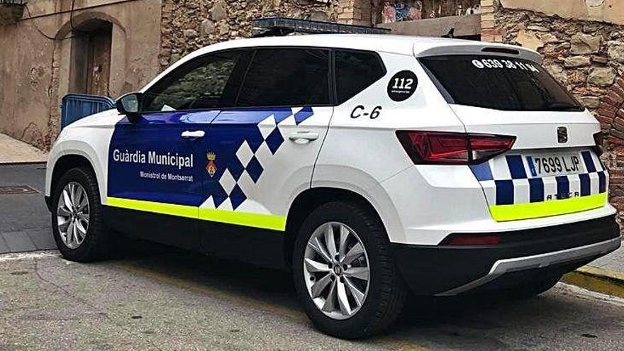 Un vehicle de la Guàrdia Municipal de Monistrol