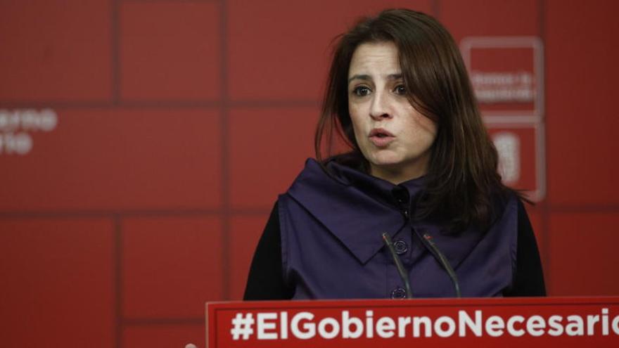 Adriana Lastra, portavoz del PSOE en le Congreso.