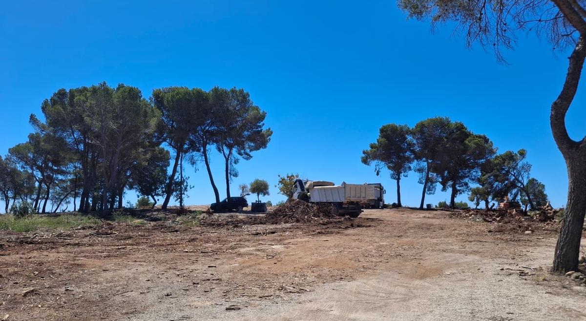 La piqueta, implacable, ha borrado ya el antiguo chalé del Tossal de l'Asprar