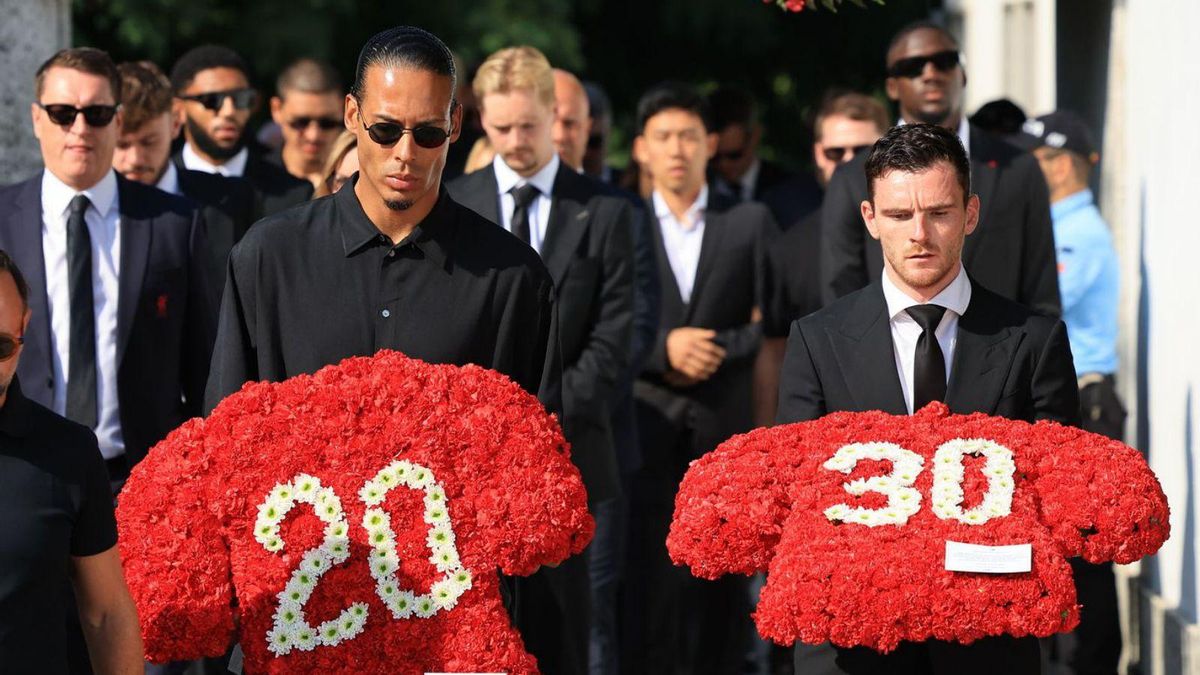 Funeral por Diogo Jota y su hermano, en Portugal