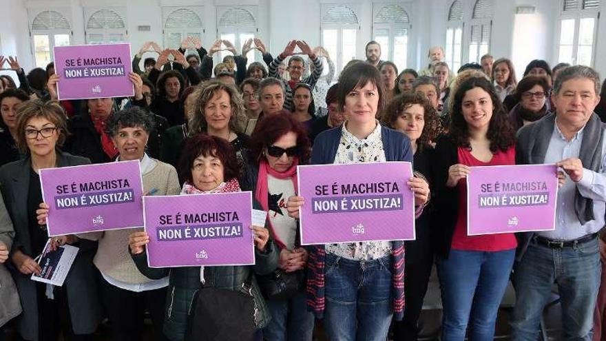 Pontón y Lores en las jornadas sobre feminismo en Pontevedra.// G.S.