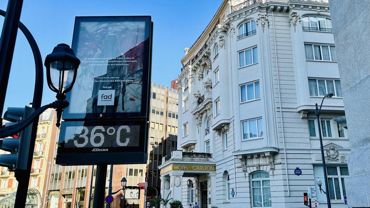 Plaza de Moyua, en el centro de Bilbao, este miércoles.