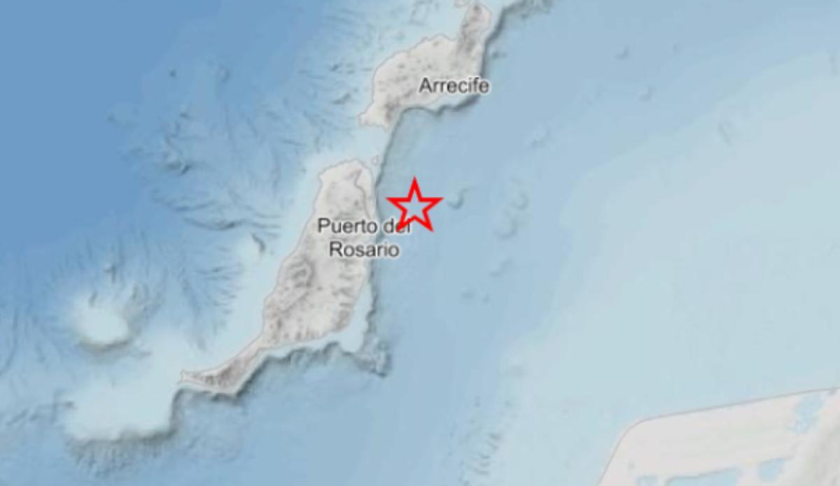 Terremoto cerca de Fuerteventura.