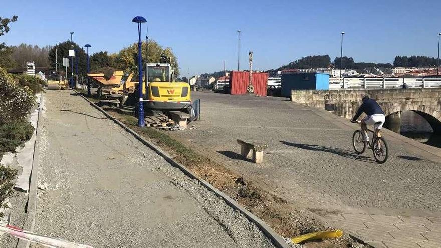 Obras para la creación del carril bici en el municipio cullerdense.