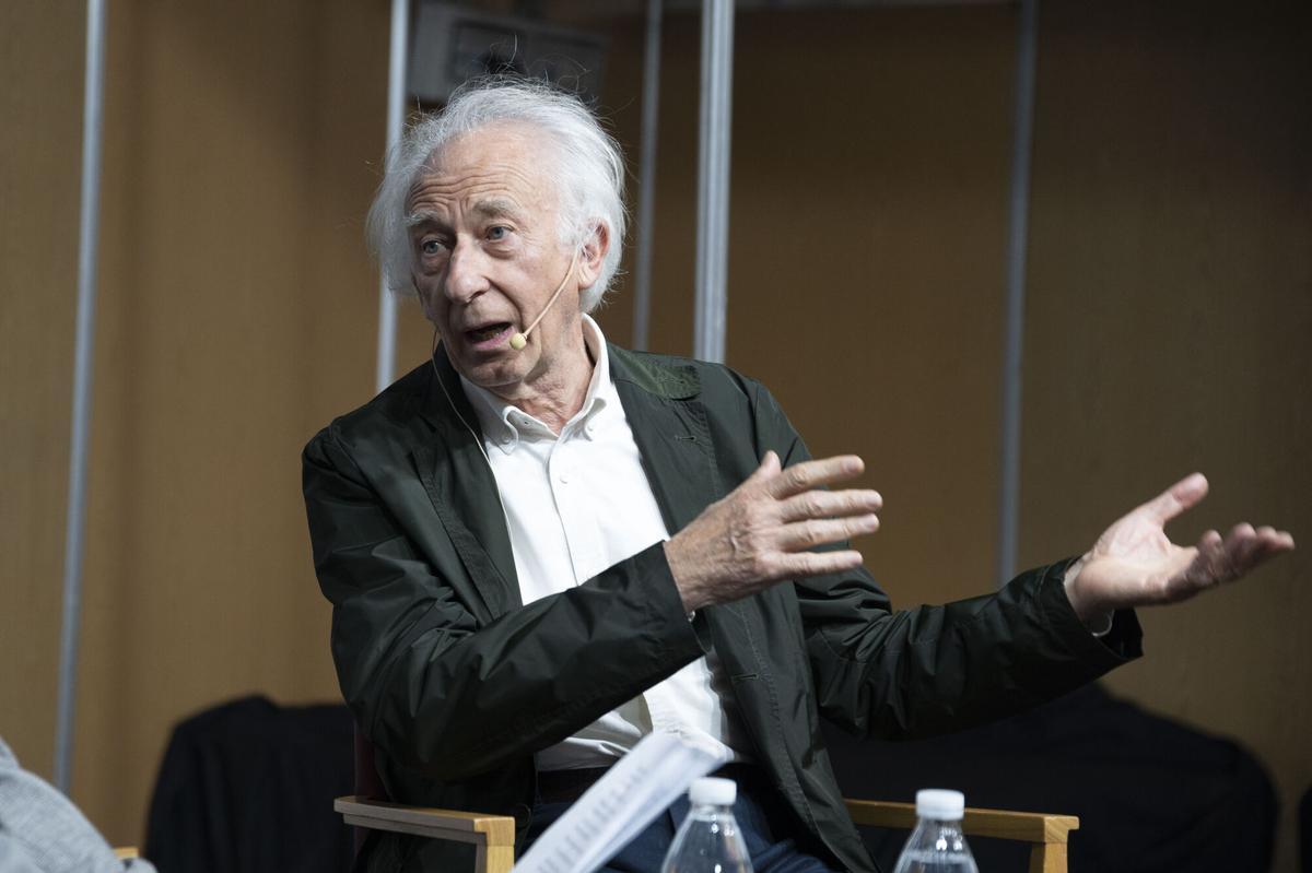 Albert Boadella, durante su participación en la Feria del Libro de Córdoba de 2023.
