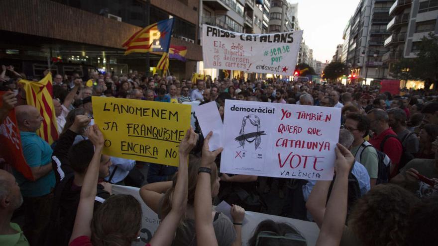 Manifestación del 20 de septiembre en Barcelona.