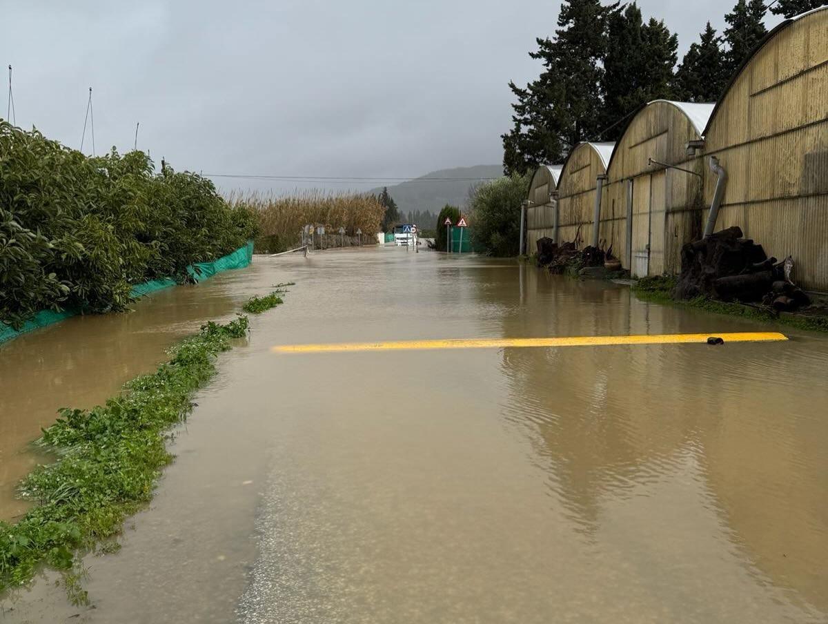 Una imagen de las consecuencias de la borrasca Kristin en Casares.