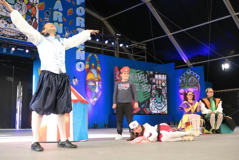 Los niños fueron los protagonistas ayer en el Carnaval de Arrecife