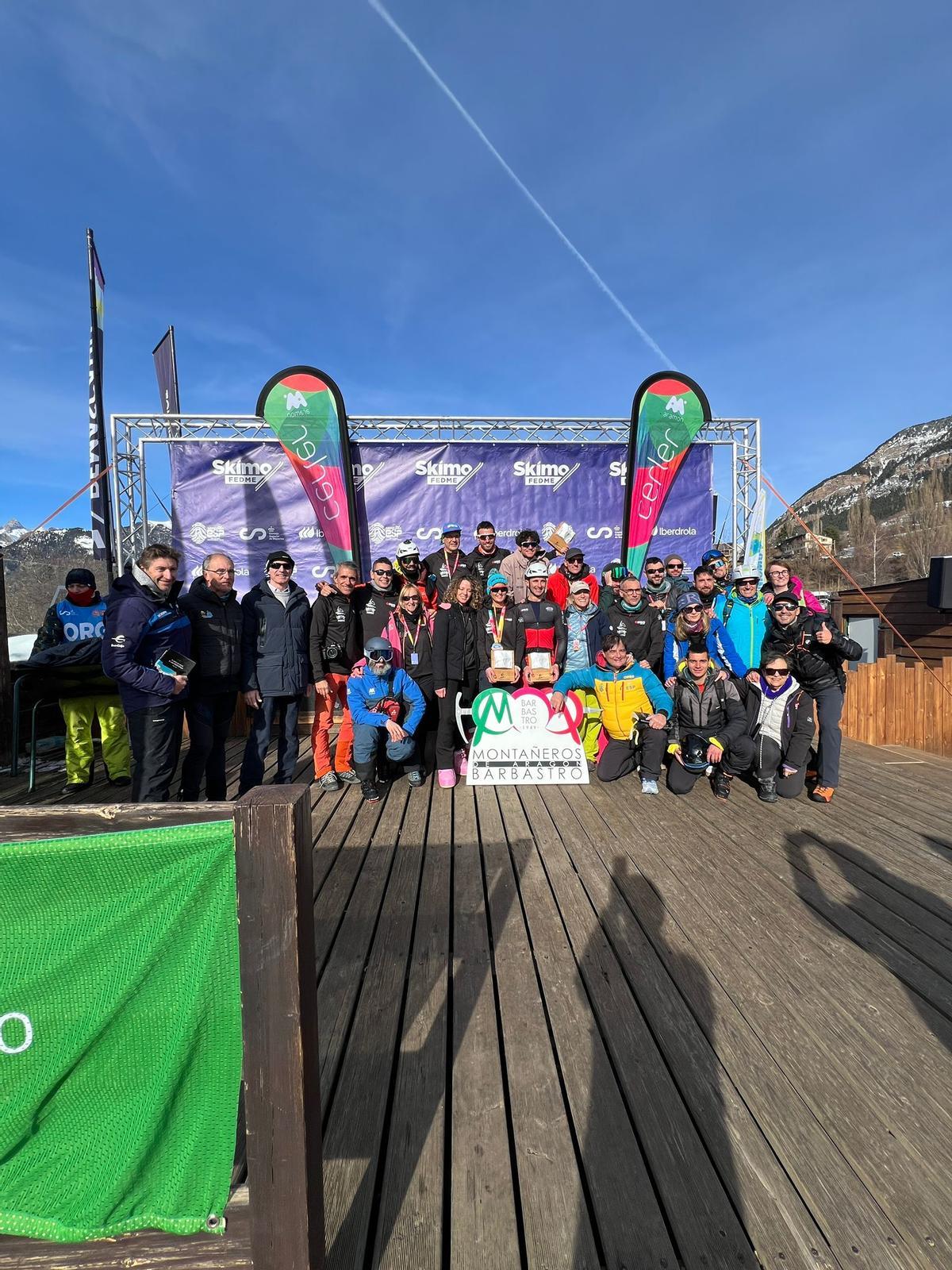 Imagen de los ganadores en Cerler.