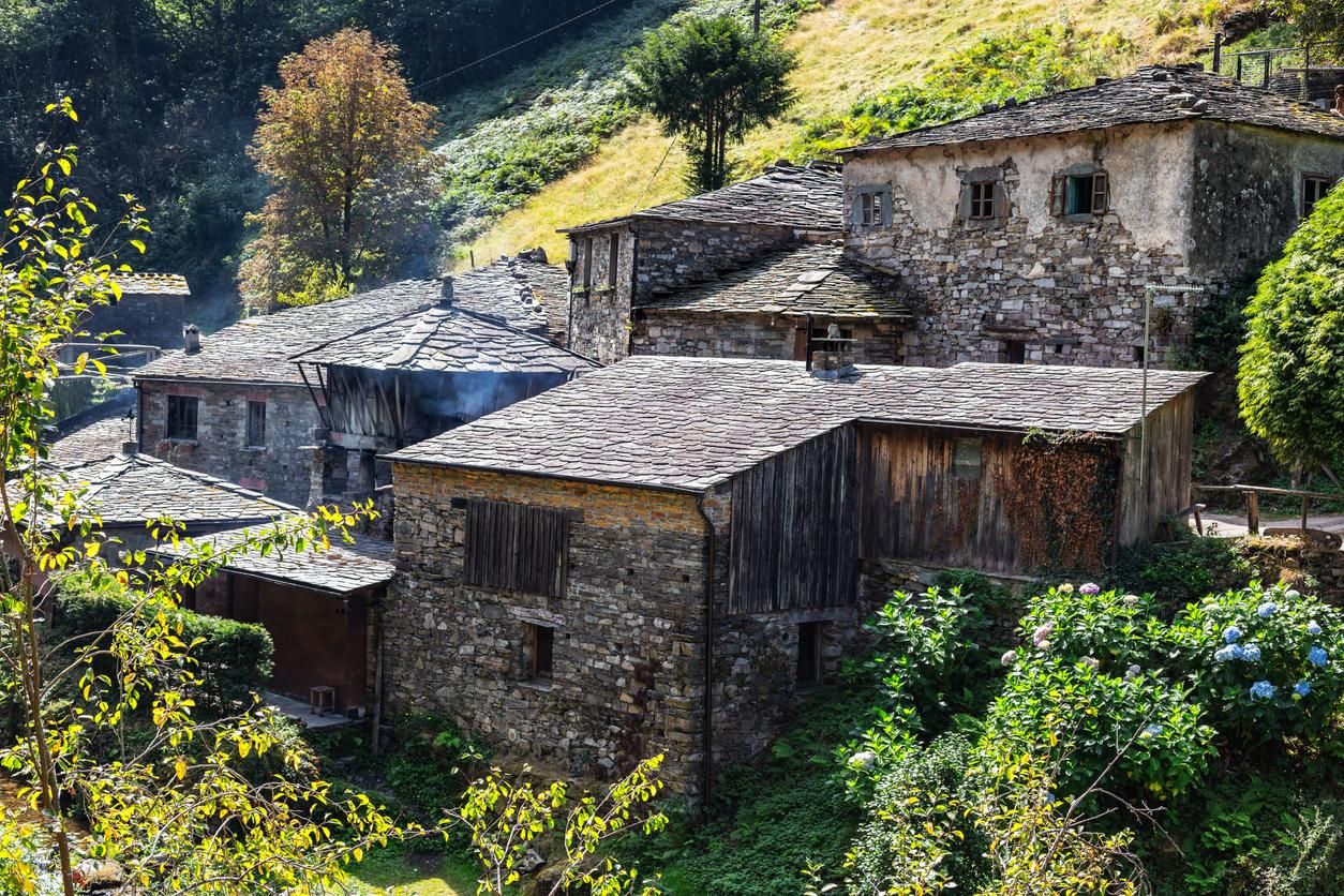 Pueblo de Teixois, Los Oscos, Asturias.