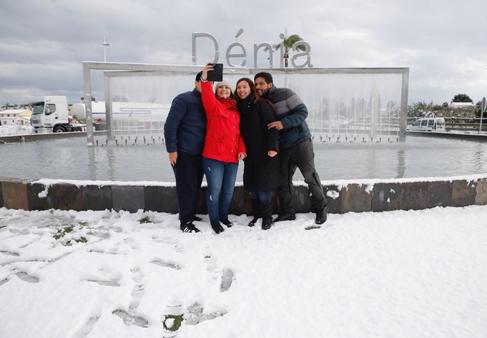 Nieve en Dénia.