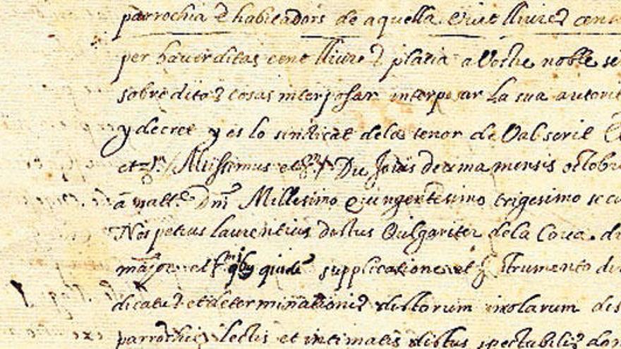 Documento de curia, de 1532