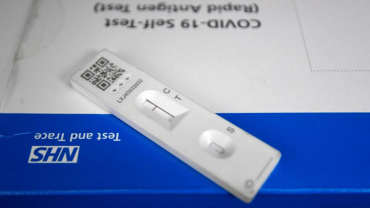 A coronavirus disease (COVID-19) antigen self-test kit is seen in this illustration photo, amidst the spread of the coronavirus disease (COVID-19) pandemic, in London