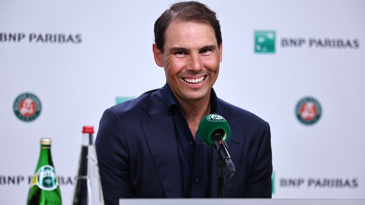 Rafael Nadal at a press conference