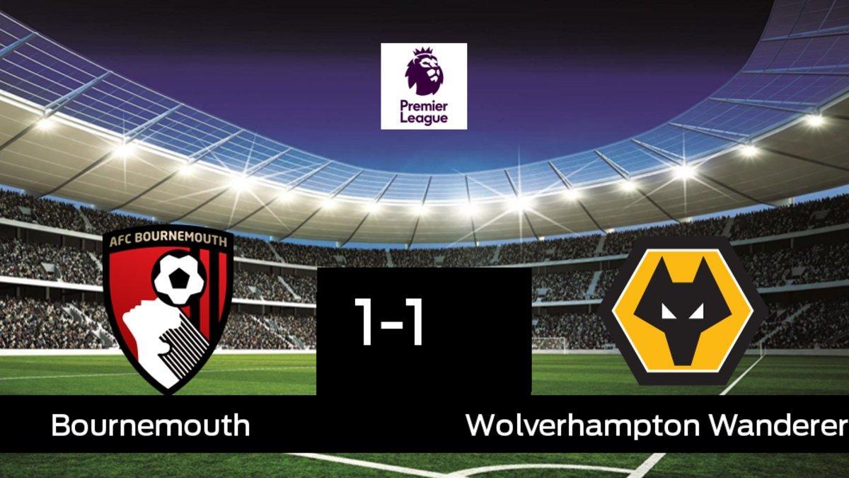 Empate a 1 entre el Bournemouth y el Wolverhampton Wanderers