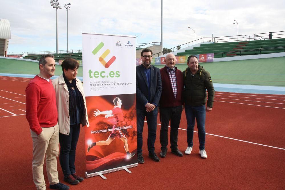 Presentación del velódromo-pista de atletismo Mateo Domínguez