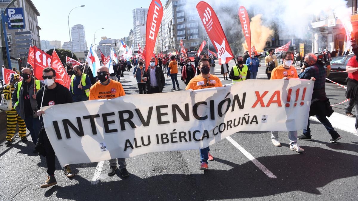 Marcha en A Coruña por Alu Ibérica