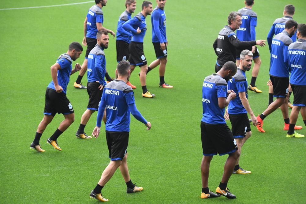 El Dépor entrena en Riazor para recibir al Getafe