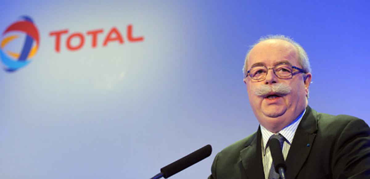 Christophe de Margerie, durant una conferència a París, el 2011. Christophe de Margerie, durant una conferència a París, el 2011.