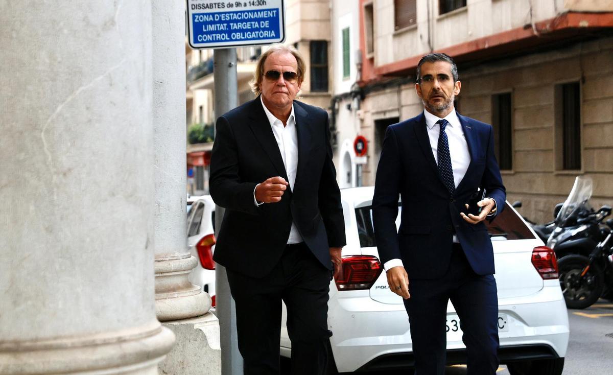 El empresario alemán Matthias Kühn en los juzgados de Palma, en una imagen de archivo.