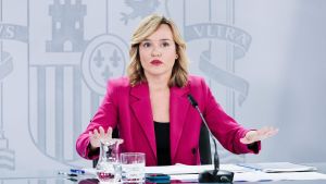 La ministra Portavoz, Pilar Alegría, durante la rueda de prensa tras el consejo de ministros, en el Palacio de La Moncloa, a 29 de octubre de 2024, en Madrid (España).
