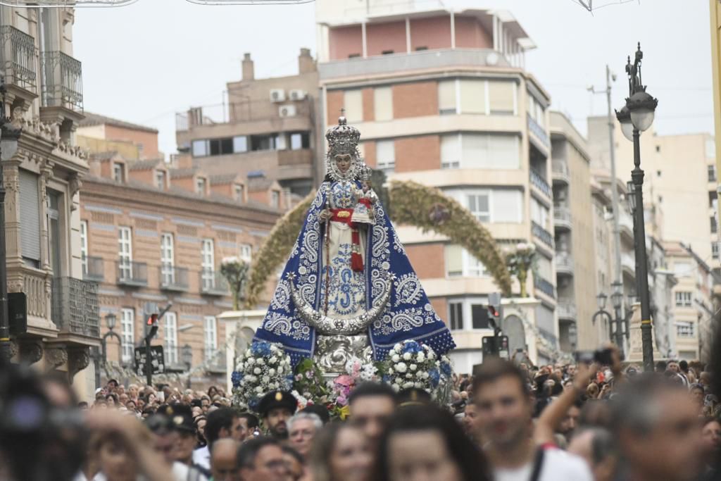 Romería de Murcia: primer tramo del recorrido de la Fuensanta