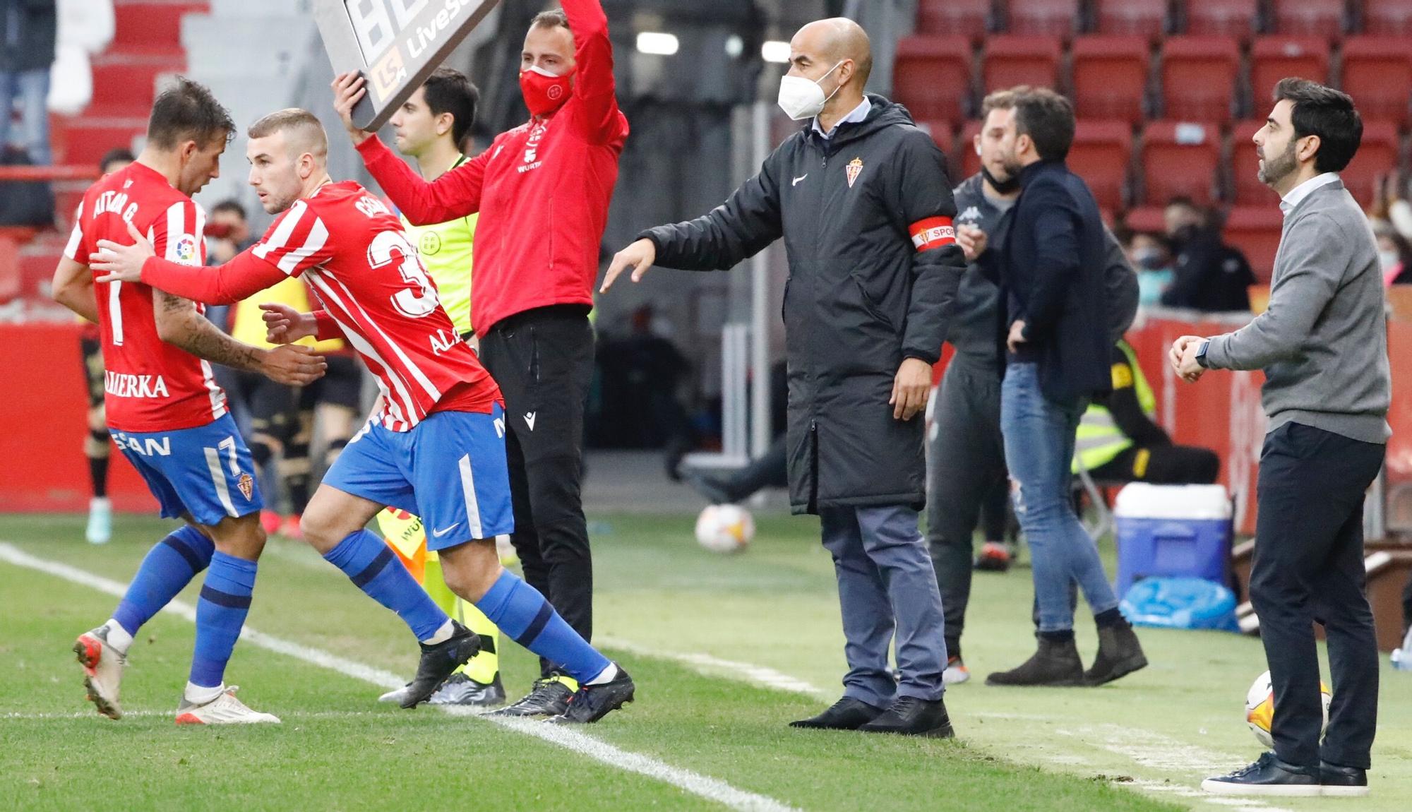 El partido entre el Sporting y el Lugo, en imágenes