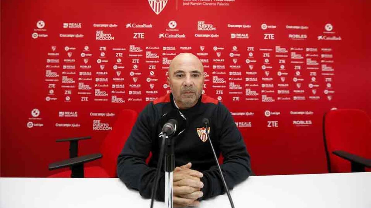 Jorge Sampaoli, entrenador del Sevilla