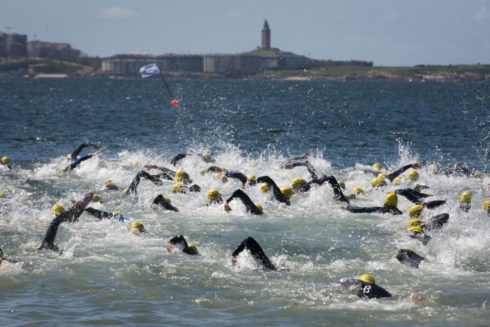 XXVII triatlón de Oleiros, en Mera