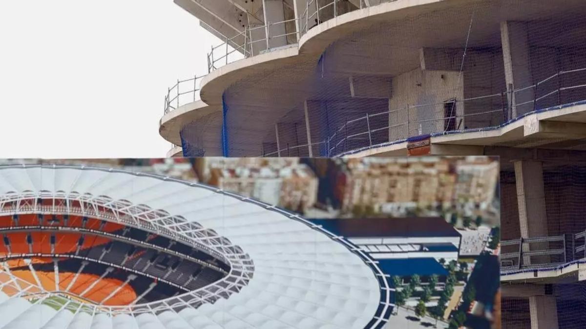 Valencia. Obras en Nou Mestalla .