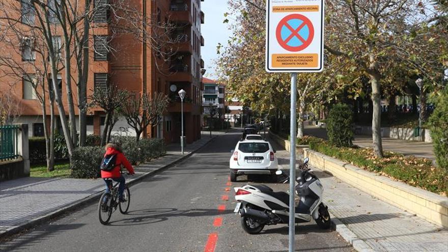 La avenida del Corregidor, con zona naranja