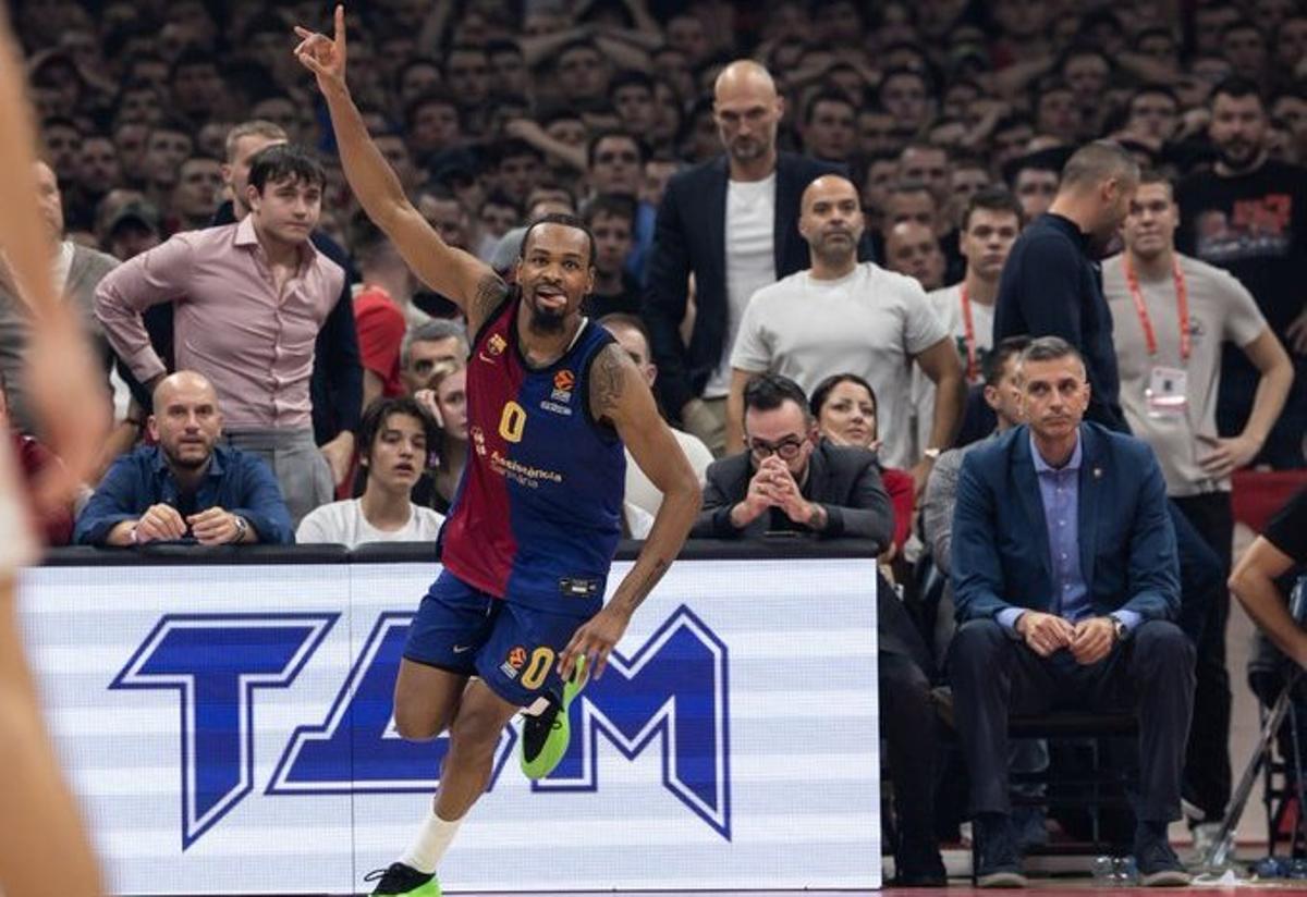 Kevin Punter ofreció todo un recital en la pista del Estrella Roja