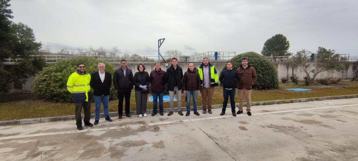 La delegación brasileña conoció las instalaciones de la estación depuradora de aguas residuales de Montilla.