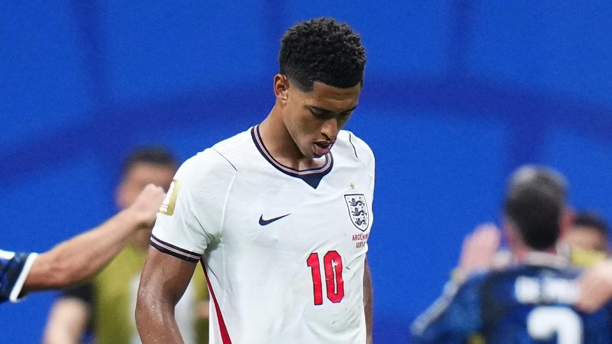 Jude Bellingham, jugador de Inglaterra, tras caer en semifinales del Mundial 2026