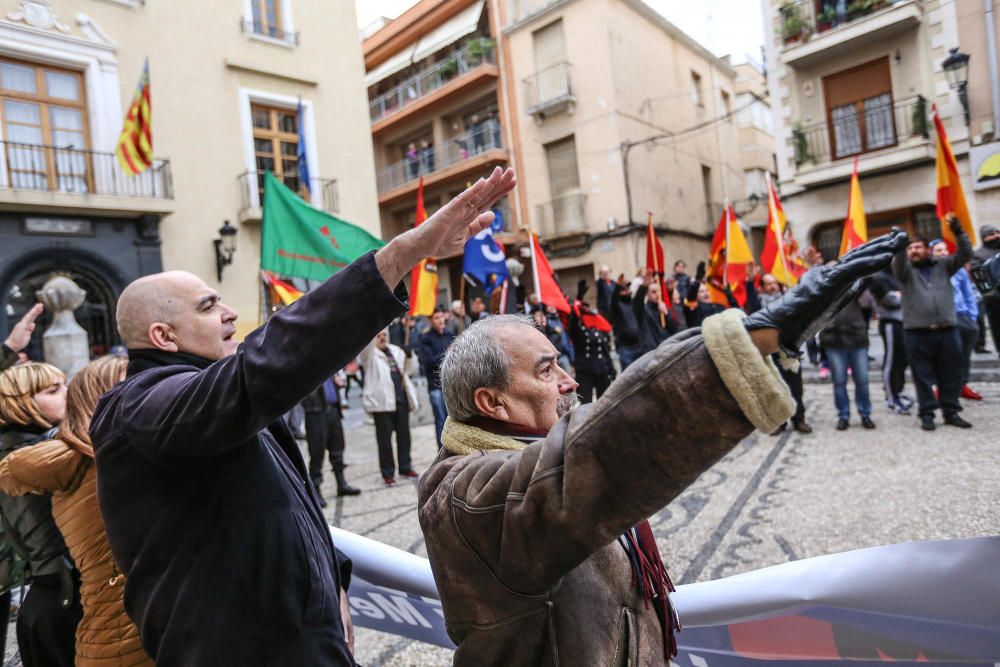 La Falange, en la manifestación en Callosa