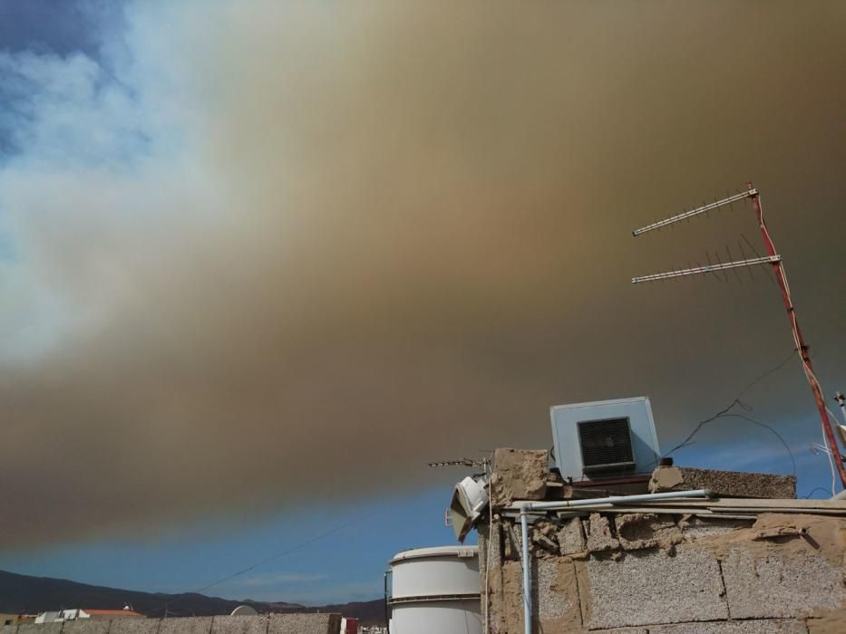 Incendio en Tejeda