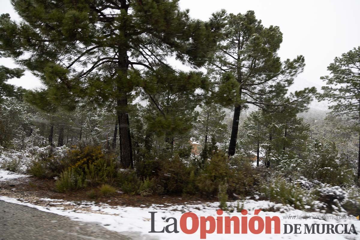 Continúa la nevada en las zonas altas de la comarca del Noroeste