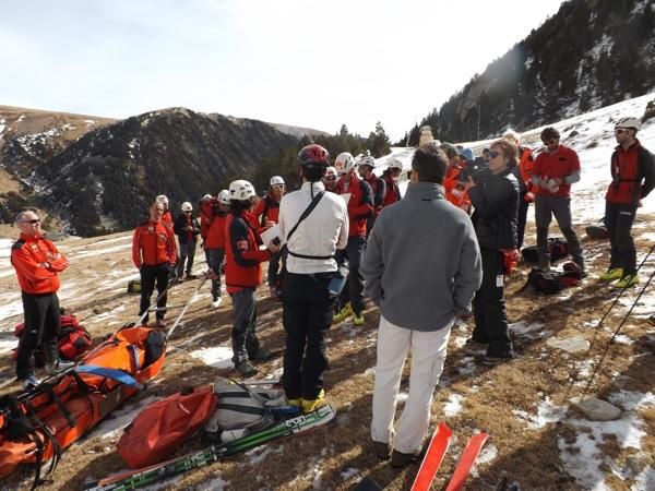 Simulacre de rescat a Vallter