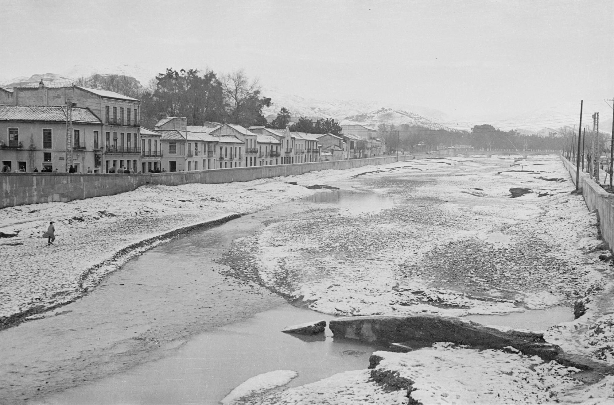 Nevada de Málaga en febrero de 1954