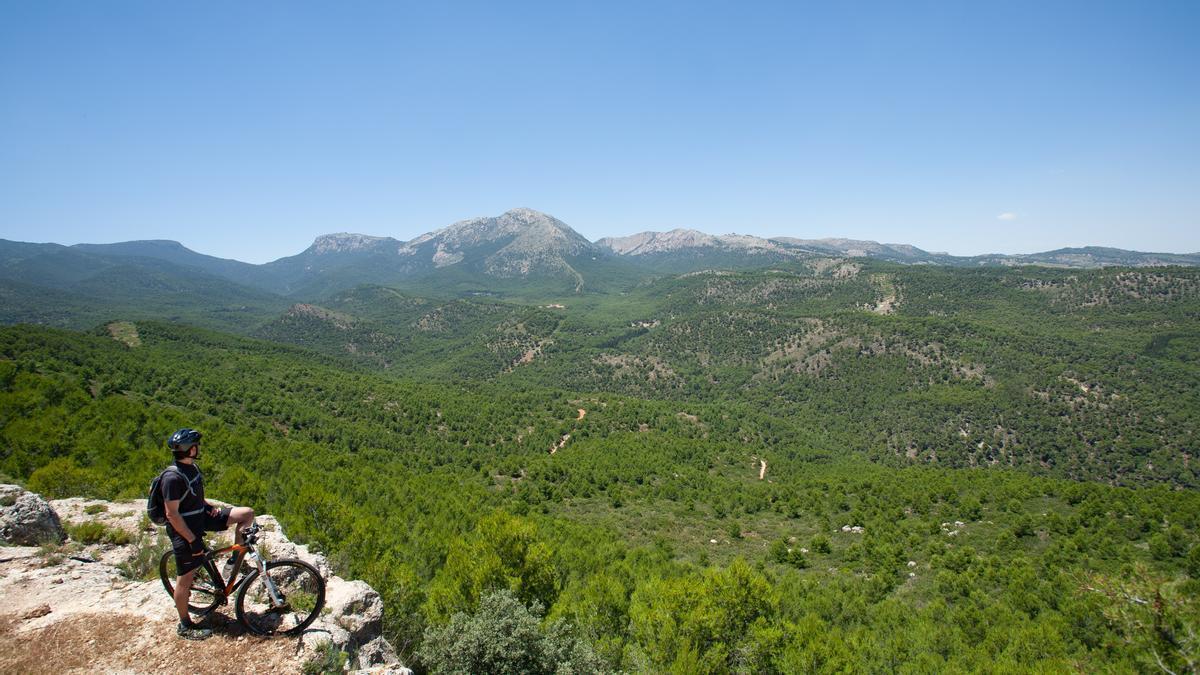 Imagen aérea de Sierra Espuña.