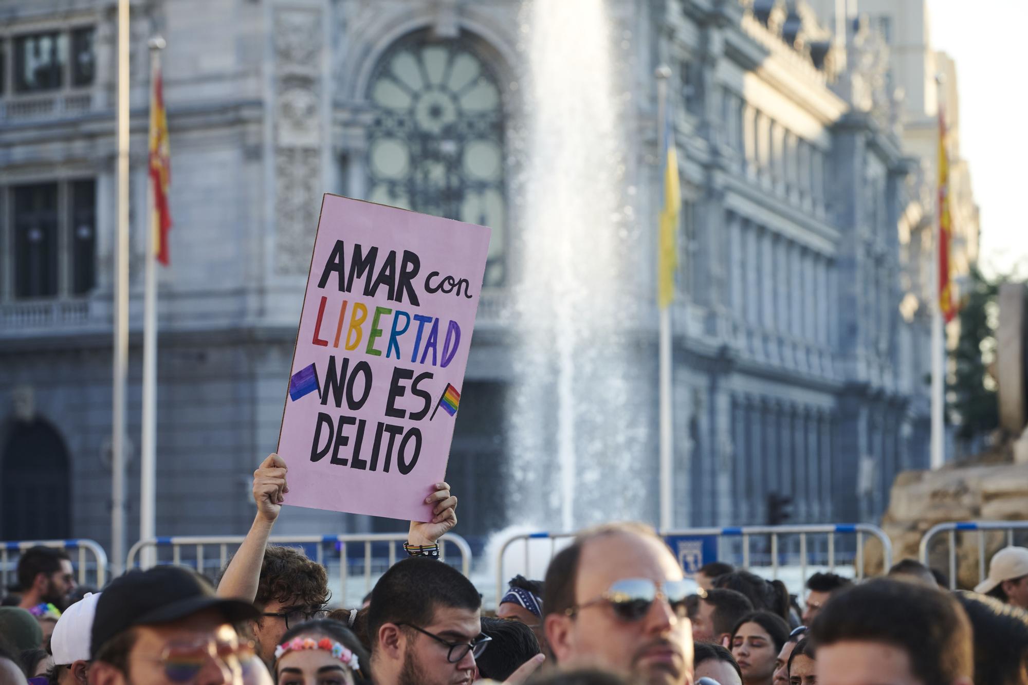 Manifestación del Orgullo 2022 en Madrid