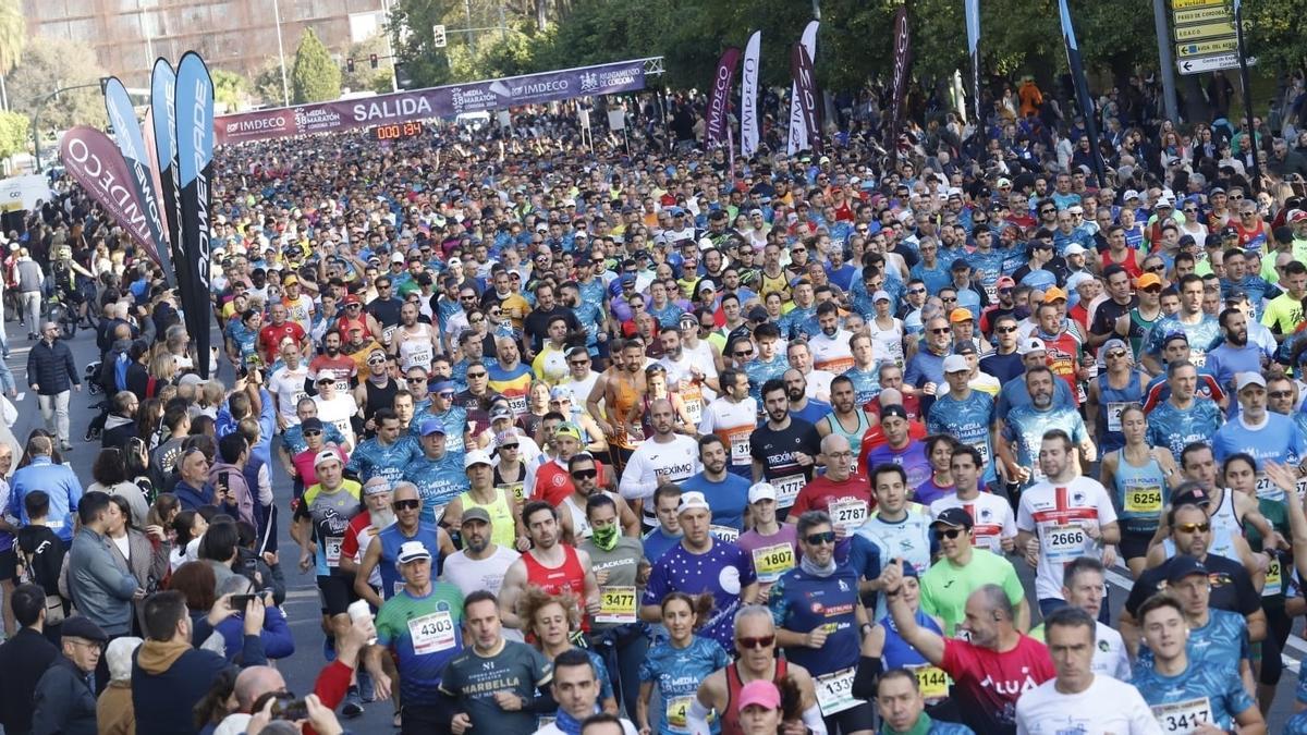 Salida de la Media Maratón de Córdoba.