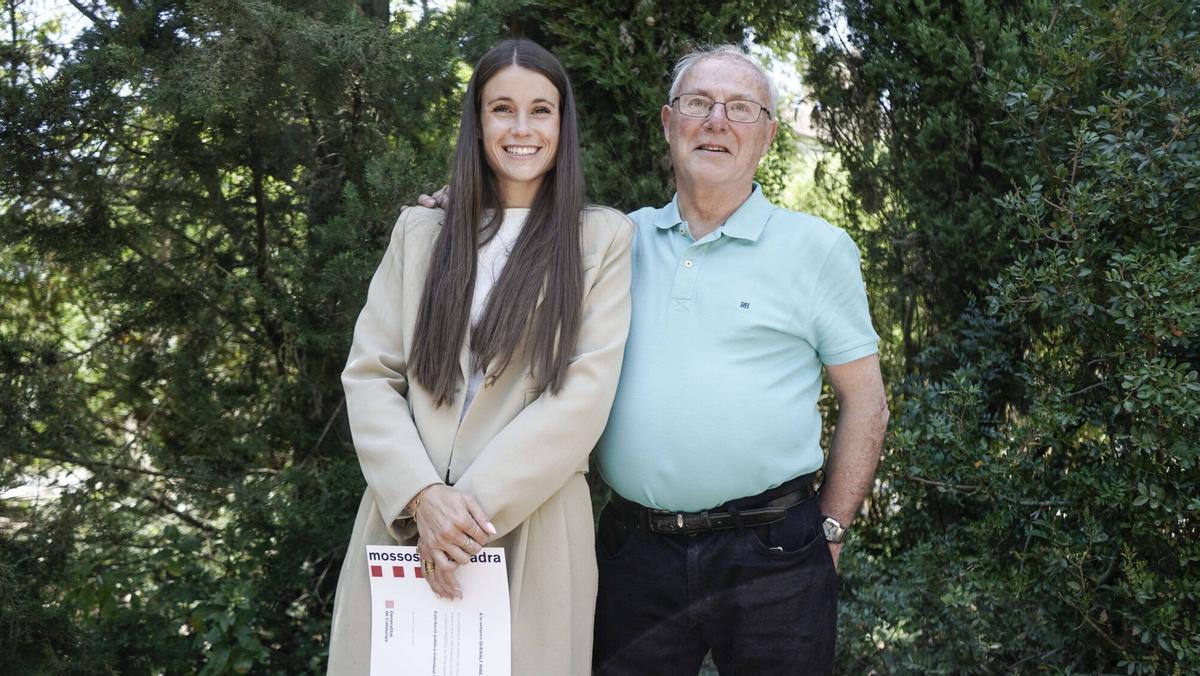 La Queralt Ribera i el Josep Ma Gilibets, a l'acte del Dia de les Esquadres