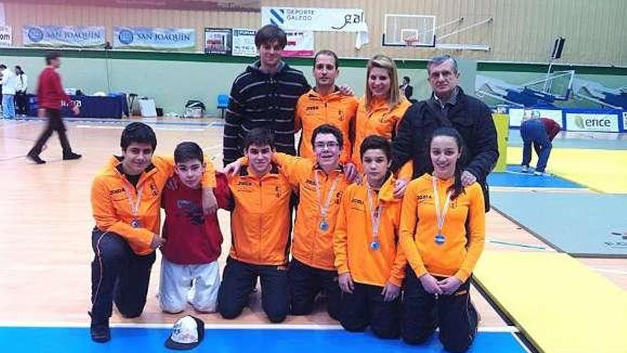 Los componentes del equipo del Marbel Ourense. // FdV