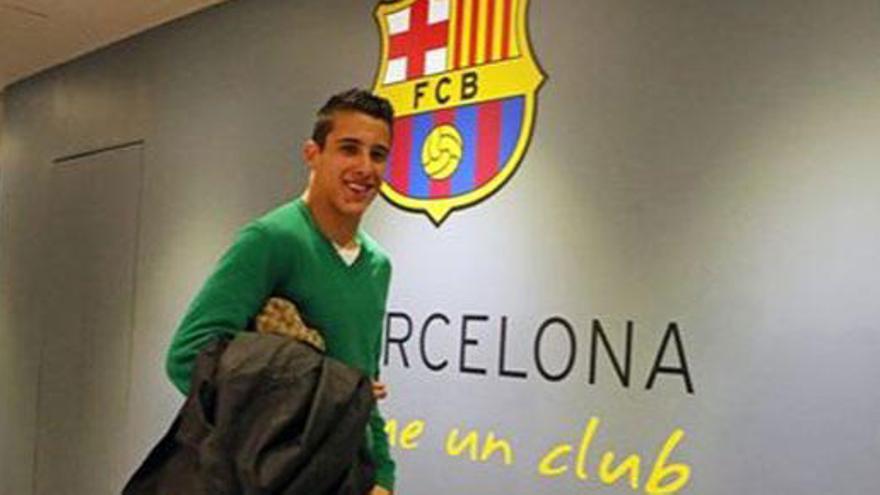 Tello en las instalaciones del Barcelona