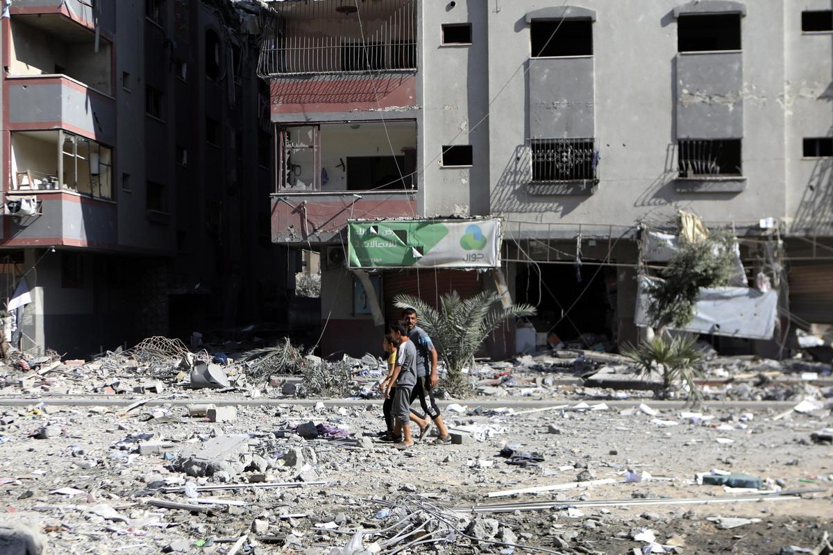 Destrucción en la ciudad de Gaza