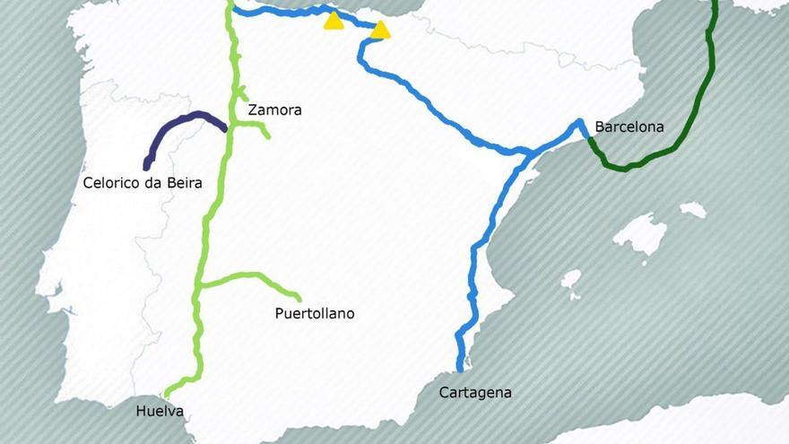 H2Med en sus proyectos de Celorico da Beira a Zamora (CelZa) y de Barcelona a Marsella (BarMar).