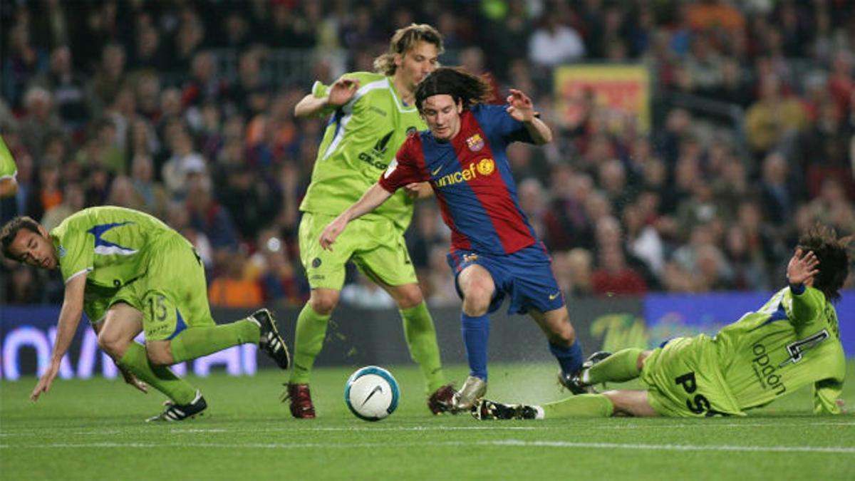 Messi realizó uno de los goles más míticos de su carrera ante el Getafe