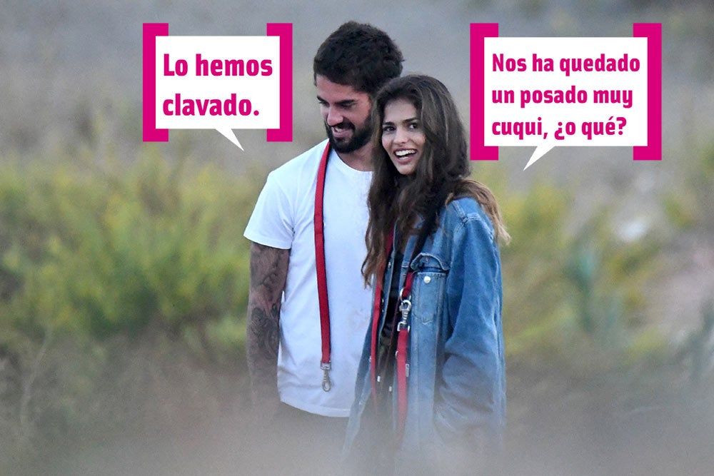 Sara Salamo e Isco Alarcón paseando